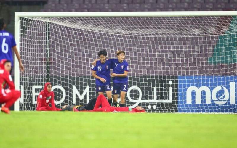 شکست تیم ملی فوتبال زنان مقابل چین تایپه