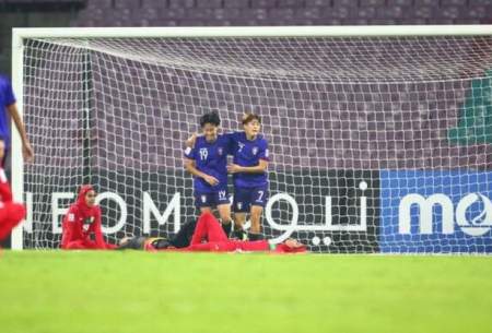شکست تیم ملی فوتبال زنان مقابل چین تایپه