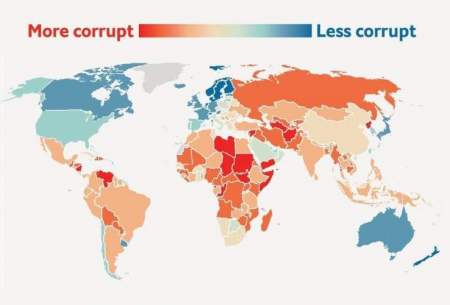 بدتر شدن شاخص فساد در جهان