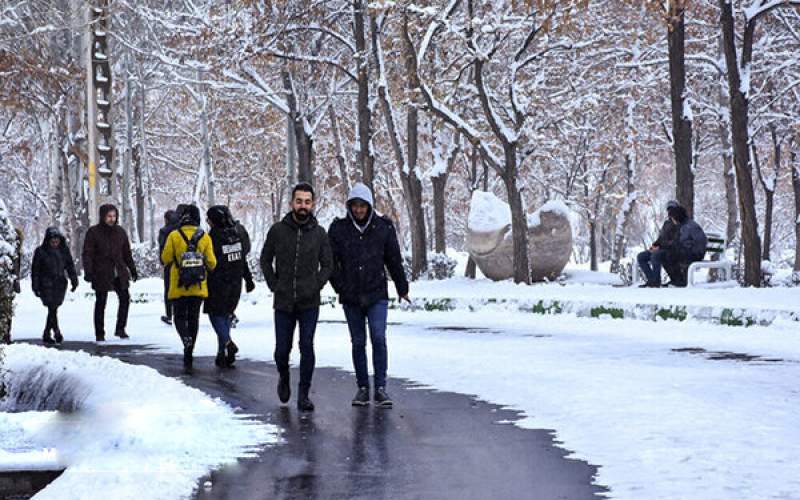 برف و باران در بیش از ۱۰ استان کشور