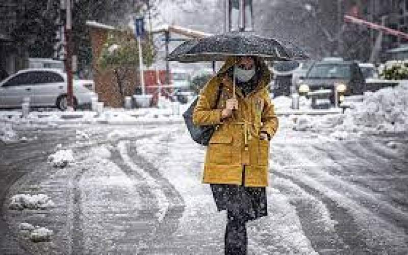 بارش برف و باران در تهران؛افزایش دما از فردا