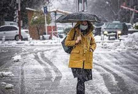 بارش برف و باران در ۲۳ استان کشور