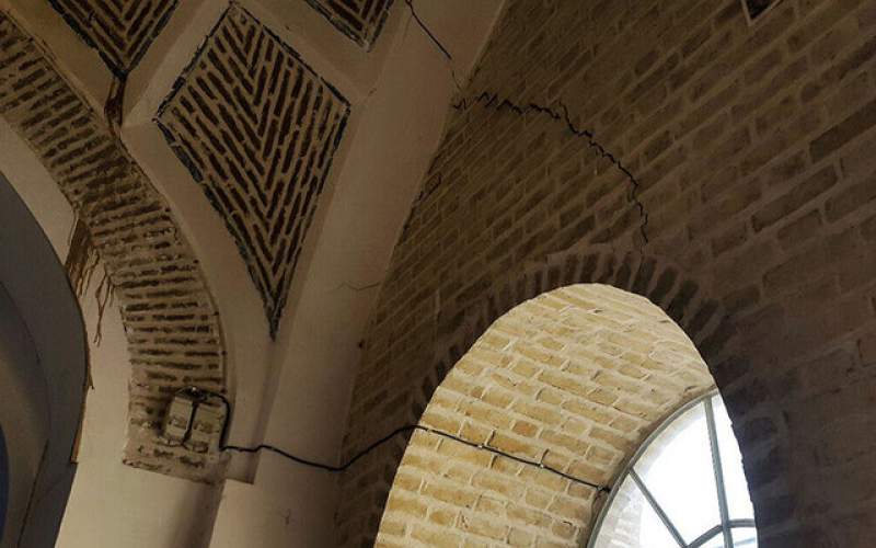 ریزش سقف مسجدی با قدمت ۷۰۰ ساله در دزفول
