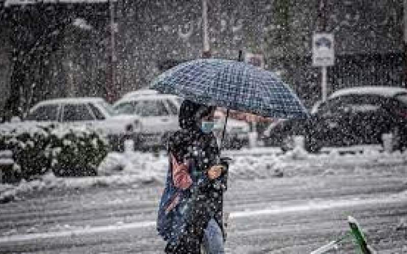 بارش برف و باران در ۱۵ استان کشور