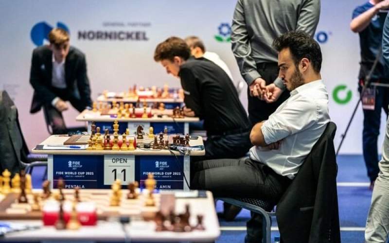 توقف قهرمان روسیه مقابل شطرنج‌باز ایرانی