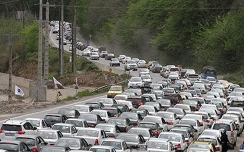 ترافیک سنگین در محورهای پرتردد مازندران