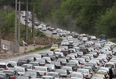 ترافیک سنگین در محورهای پرتردد مازندران