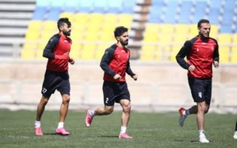 تمرین پرسپولیس تحت تاثیر باد شدید