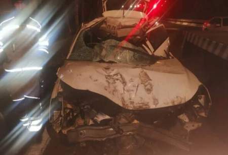 تصادف زنجیره‌ای ۱۱ خودرو در اتوبان تهران ـ قزوین
