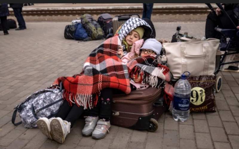 آوارگی دو سوم کودکان اوکراینی