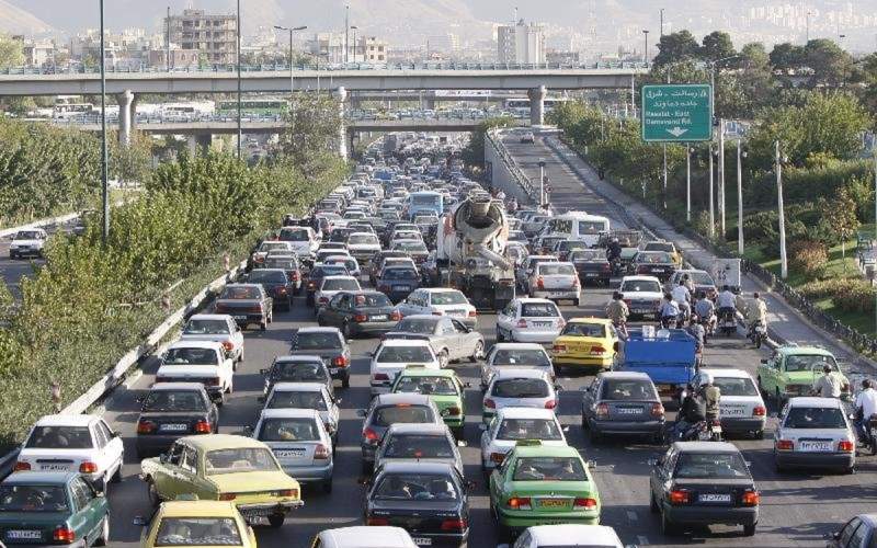 ترافیک ترافیک بی‌سابقه بزرگراه شهید همت