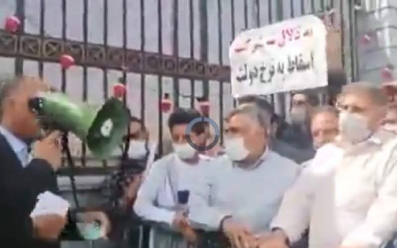 تجمع رانندگان معترض مقابل مجلس/فیلم