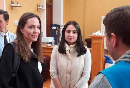 دیدار آنجلینا جولی با کودکان جنگ‌زده اوکراین