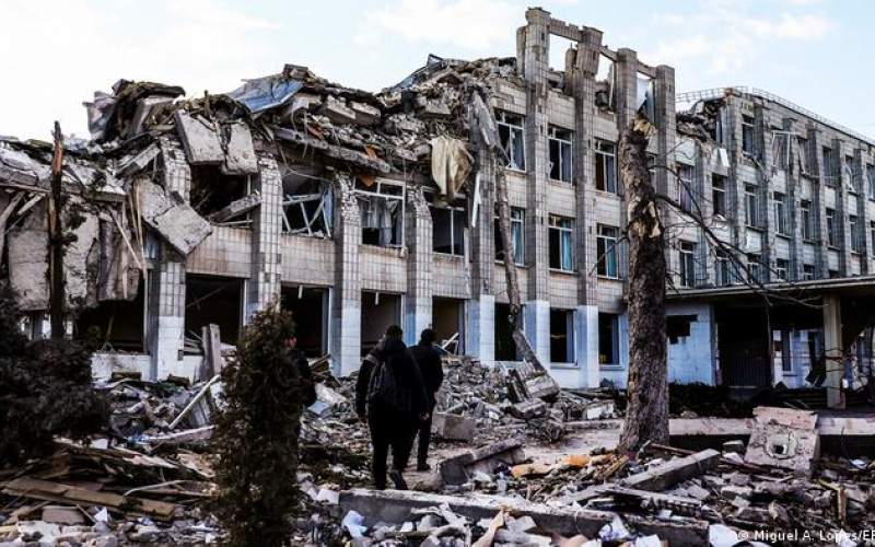 بسیاری از مدارس در اوکراین تخریب شده‌اند