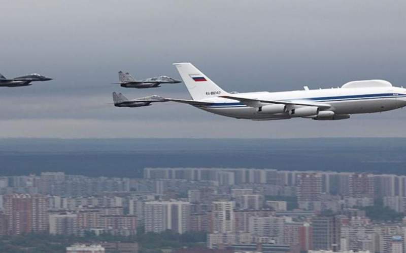 پرواز پناهگاه اتمی پوتین در آسمان مسکو