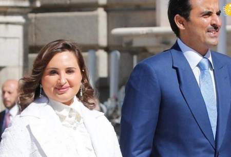 همسر امیر قطر بدون حجاب
