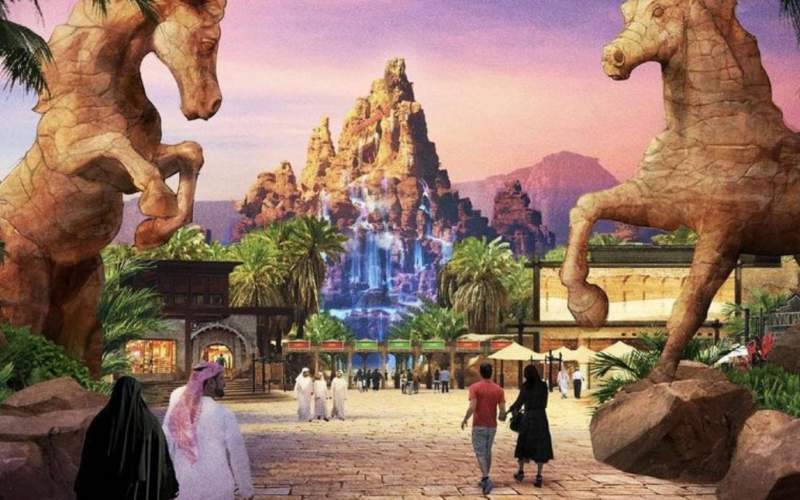 افتتاح نخسین پارک آبی مختلط جهان در عربستان