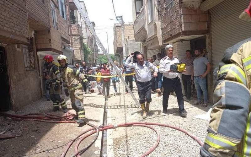 آتش سوزی مرگبار یک نجاری در مرتضی گرد