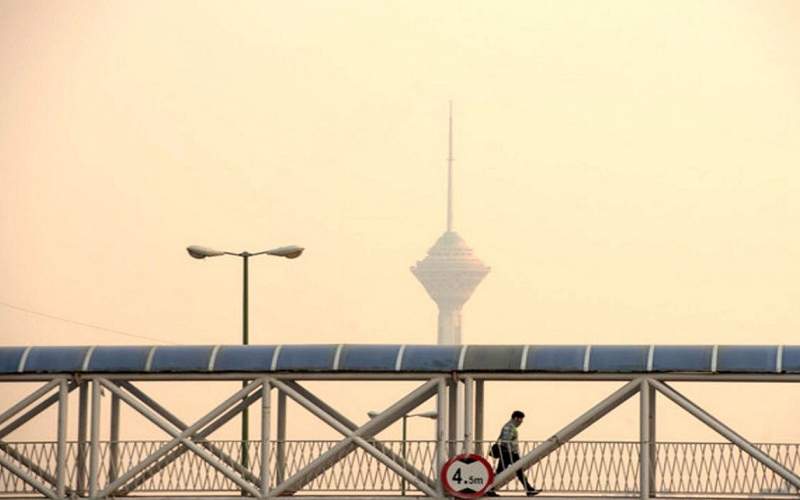 کیفیت هوای تهران در وضعیت بنفش