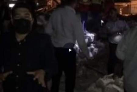 انفجار در ساختمان بنیاد نخبگان خوزستان/فیلم