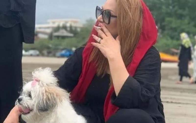 سیگار کشیدن خانم بازیگر جنجال به پا کرد/عکس