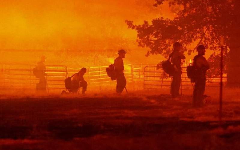 وقوع آتش سوزی گسترده در کالیفرنیا