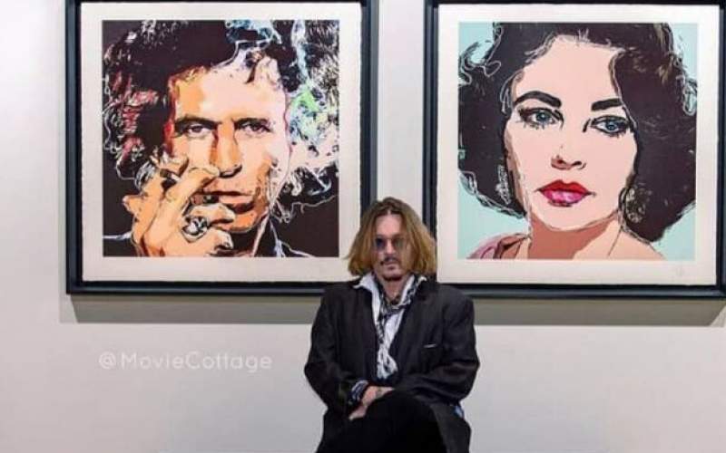 جانی دپ نقاشی‌هایش را ۱۱۵میلیارد تومان فروخت