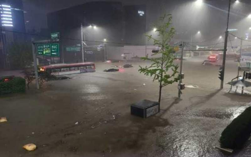 بارش‌های سیل‌آسا در سئول قربانی گرفت