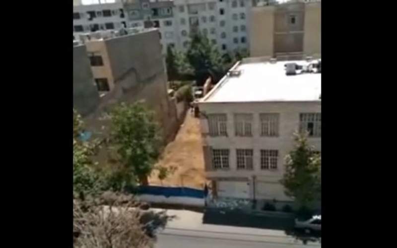 ریزش هولناک ساختمان حین گودبرداری در تبریز