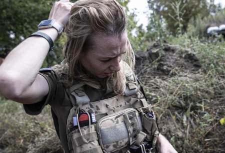 سربازان زن اوکراینی در خط مقدم جنگ  