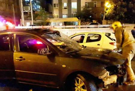 تصادف زنجیره‌ای در خیابان‌ شریعتی تهران