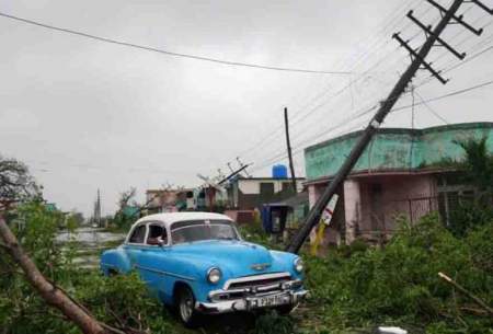 طوفان کوبا را در تاریکی فرو برد /فیلم