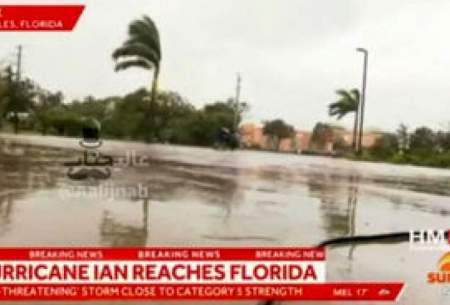 گزارشگری که وسط طوفان، فیلمبرداری را رها کرد