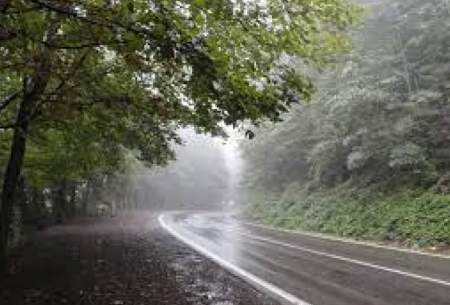 آغاز بارش باران در جاده‌های شمال کشور