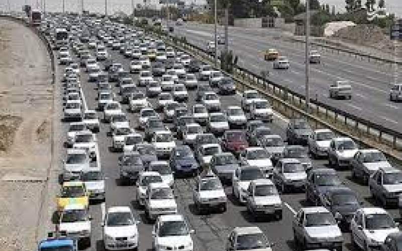ترافیک سنگین در محورهای ورودی به شهر تهران