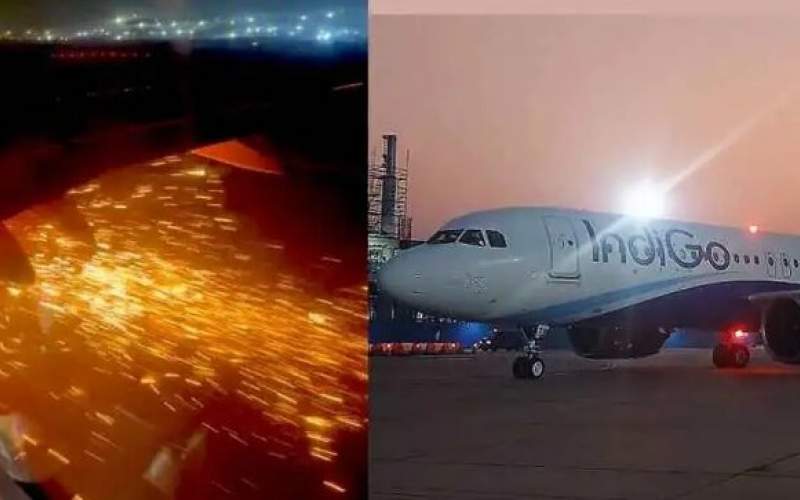 آتش گرفتن موتور هواپیمای مسافربری در هند