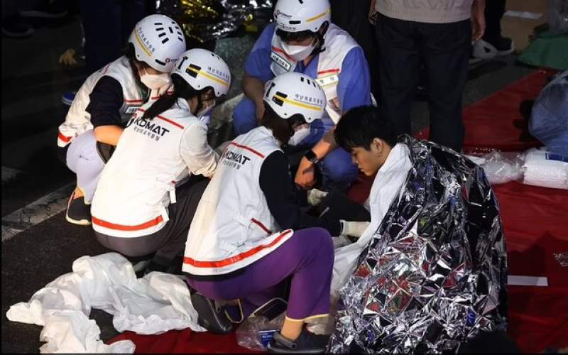 تصاویر تکان‌دهنده‌ ازهالووین مرگبار در کره‌جنوبی