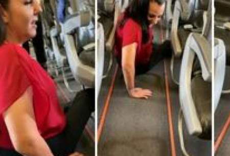 خزیدن یک زن معلول کف هواپیما جنجالی شد