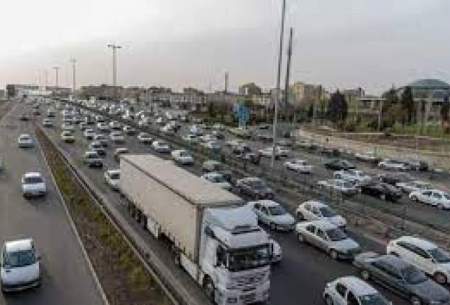 ترافیک نیمه‌سنگین در محورهای ورودی شهر تهران