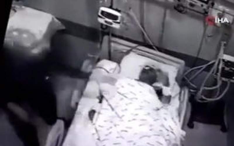 ویدئوی برخورد غیرانسانی با یک بیمار روی تخت