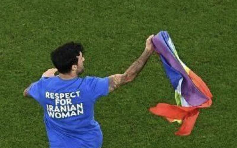 «به احترام زنان ایران» در بازی پرتغال و اروگوئه