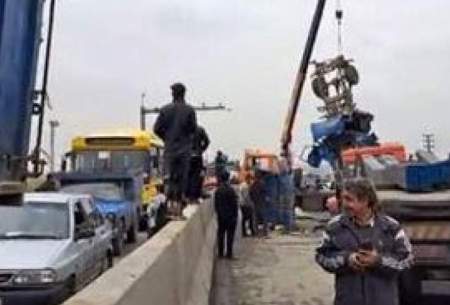 تصادف زنجیره‌ای در تهران با چند کشته و زخمی