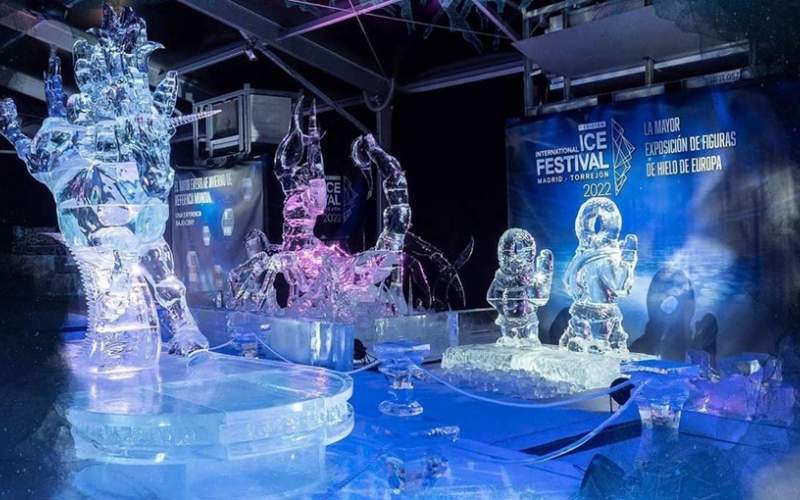 جشنواره مجسمه‌های یخی در مادرید/فیلم