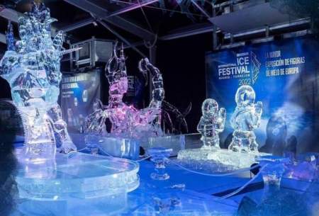 جشنواره مجسمه‌های یخی در مادرید/فیلم