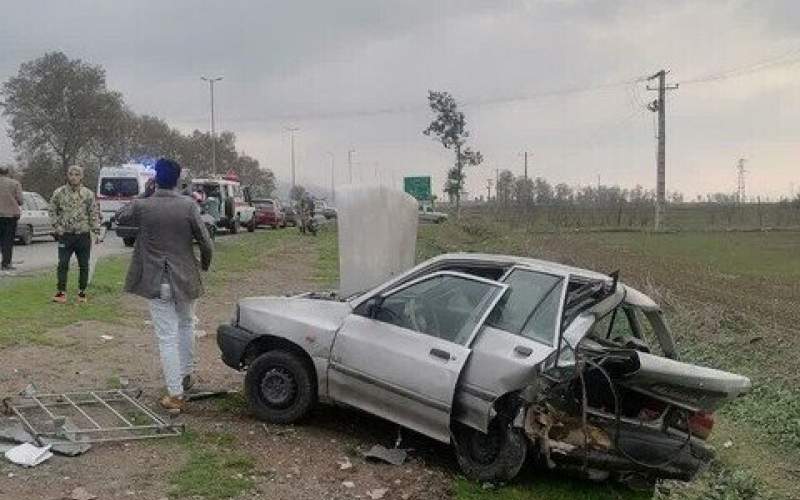 ۱۲ مصدوم‌ بر اثر تصادف ۳ خودرو در علی‌آباد کتول