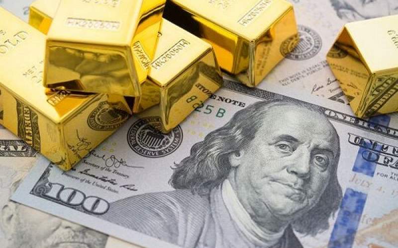 کاهش ارزش جهانی طلا با افزایش قدرت دلار