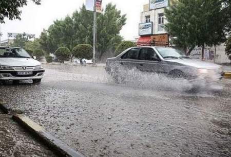 بارش سیل‌آسای باران در شوش خوزستان/فیلم