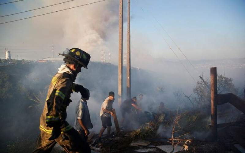 ادامه آتش‌سوزی‌های جنگلی در شیلی