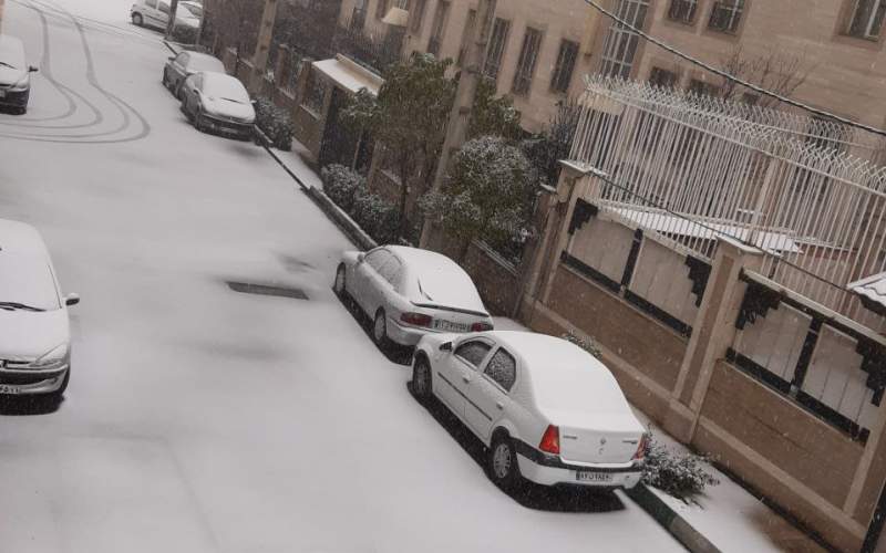 تصاویری ناب از اولین برف زمستانی تهران