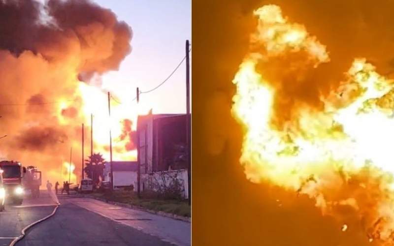 لحظه هولناک نشت گاز و انفجار در مراکش/فیلم